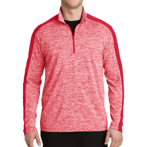 Sport-Tek® PosiCharge® Electric Heather Colorblock 1/4-Zip Pullover Thumbnail